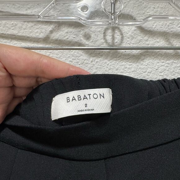 Babaton Conan Pant Terado Cropped Dress Pant W/ Side Stripe Pockets Size 2 NEW - Picture 5 of 8